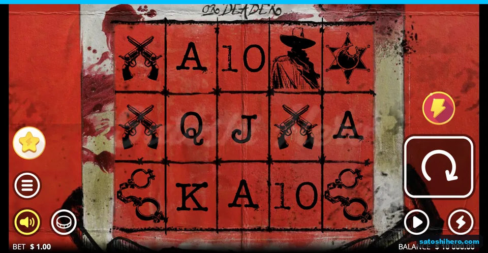 Black ink symbols on red poster grid