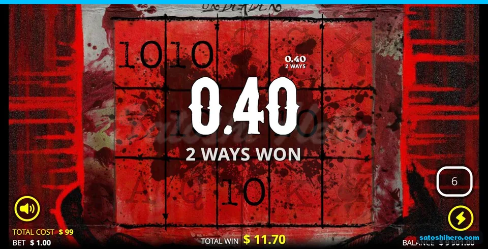Small two-way win during bought spins