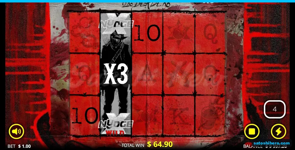 Sticky outlaw at x3 with four spins