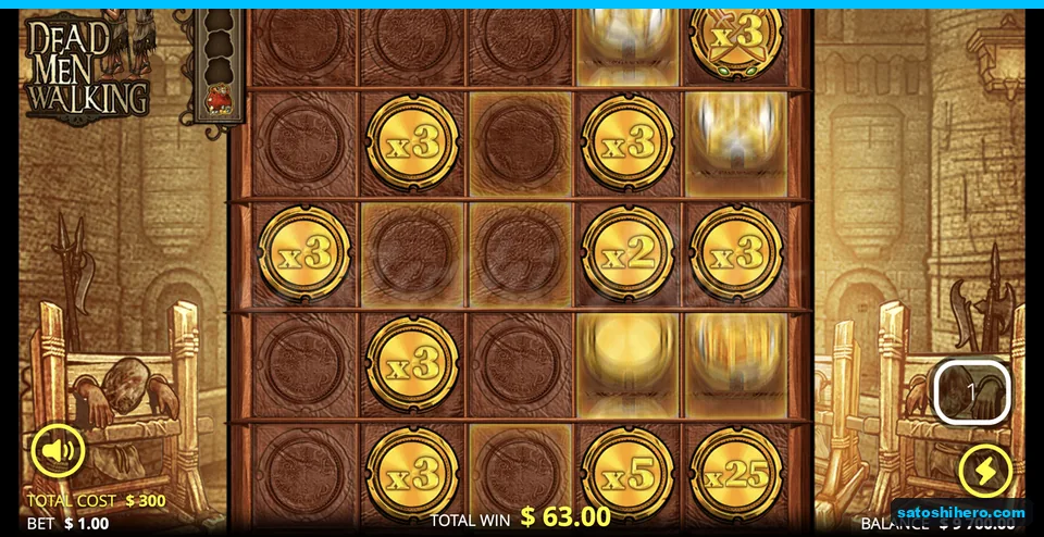 Gold coins spread across active board