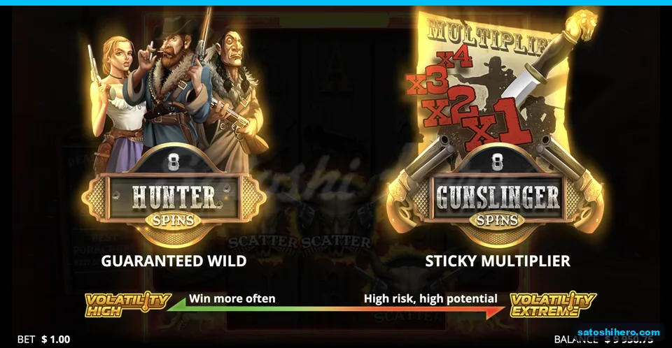 Hunter and Gunslinger choice cards