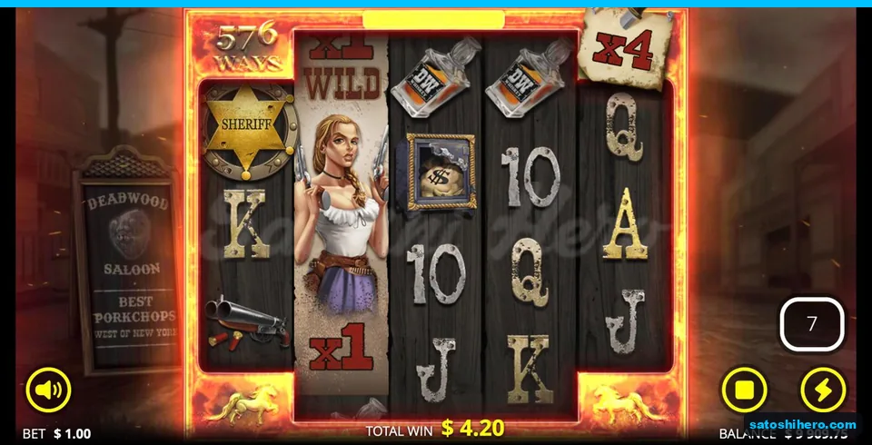 Saloon girl Wild and x4 poster