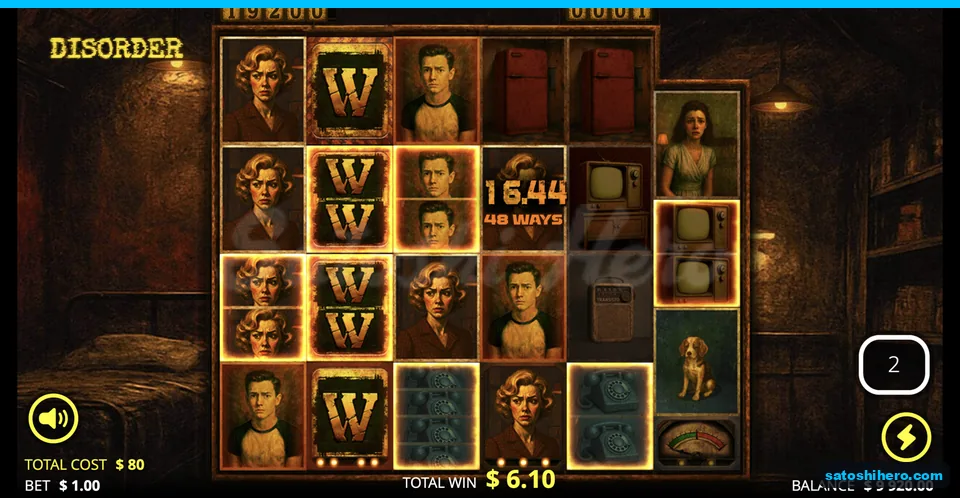 Nuclear Wild fills reel two during bought spins