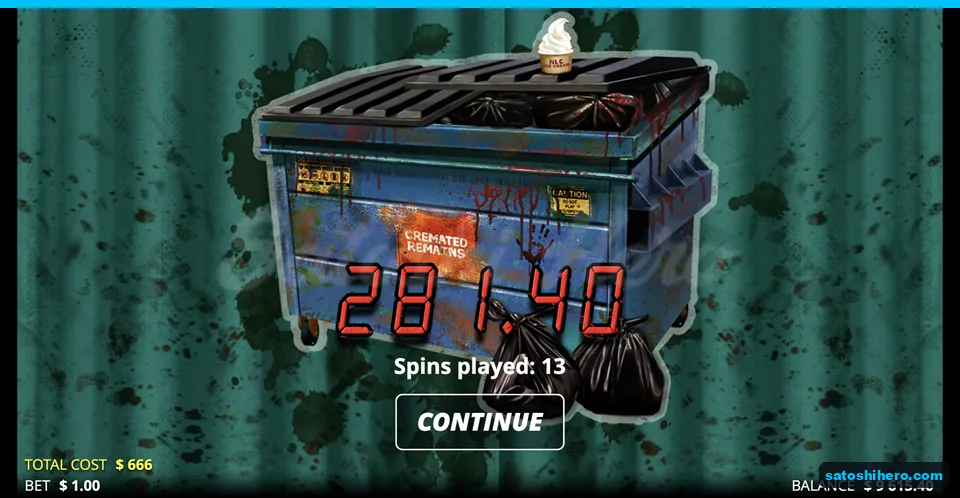 Lollipop screen shows 281.40 payout