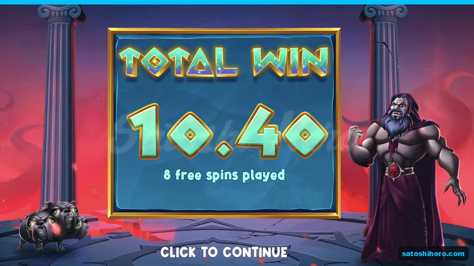 Total Win card shows 10.40