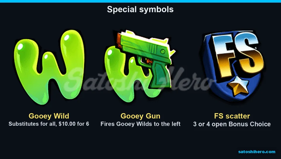 Gooey Wild gun and FS badge symbols