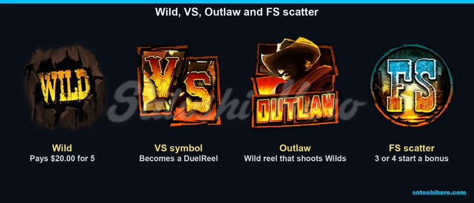 Wild VS Outlaw and FS scatter symbols