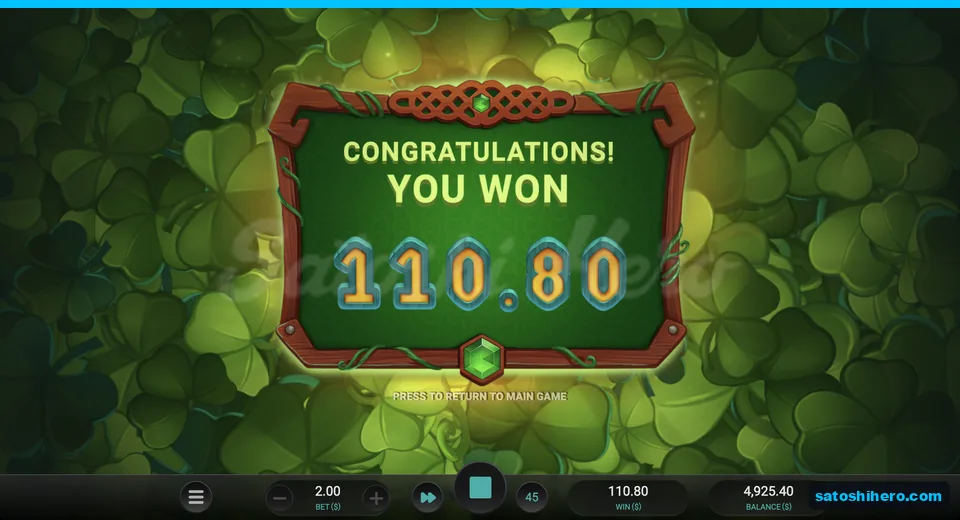 Collect card showing one hundred ten dollars