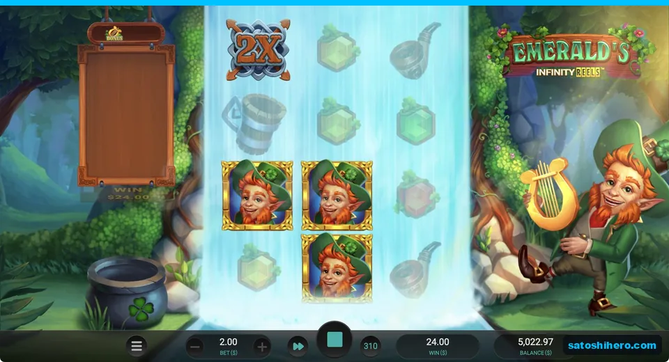Leprechauns lined up with a blue X2