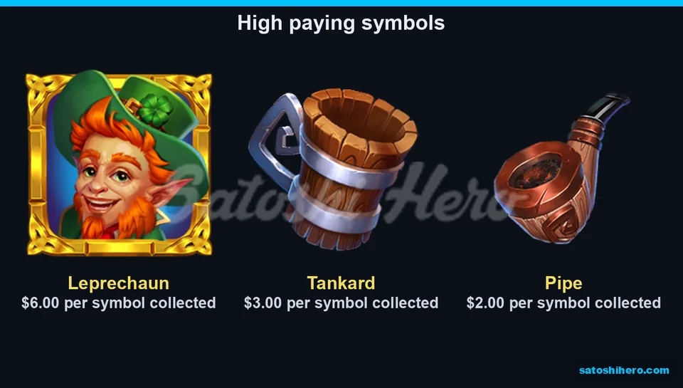 Leprechaun tankard and pipe pay values