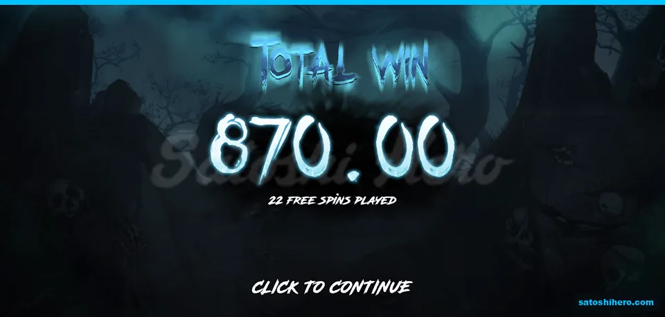 Total Win screen shows 870 from spins