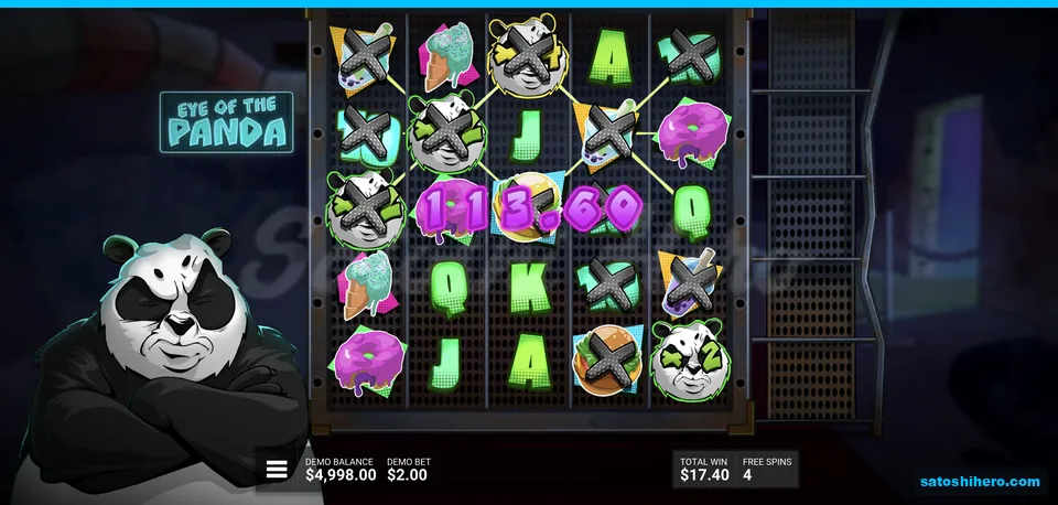 Saved Pandas jump into winning cascade