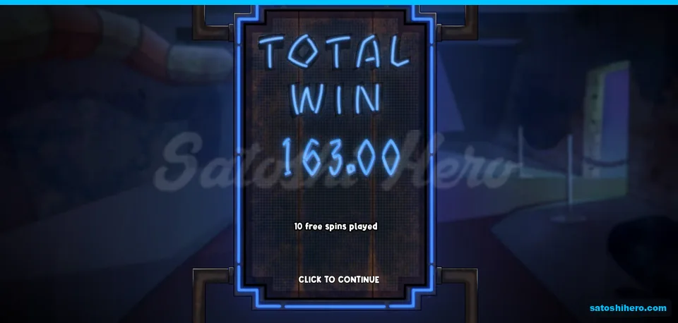 Total Win screen shows 163.00