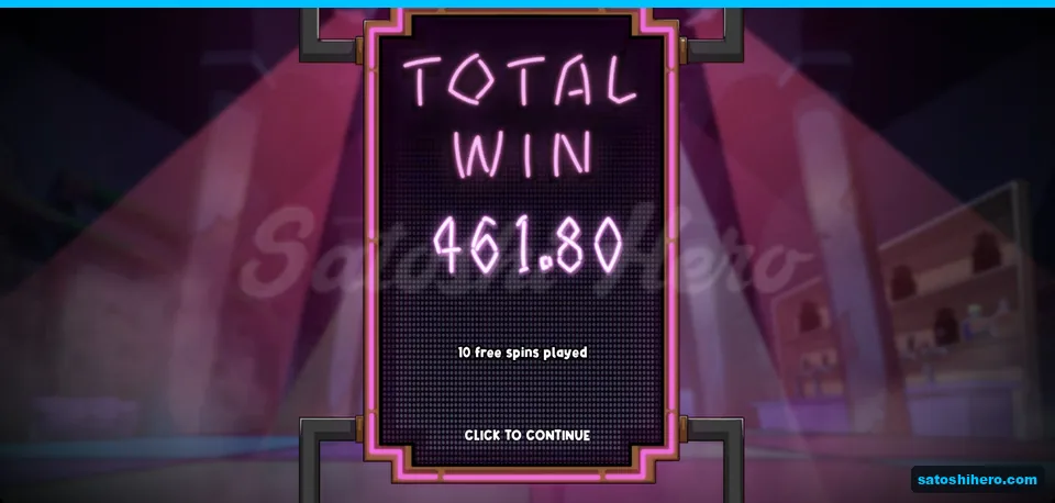 Total Win screen shows 461.80