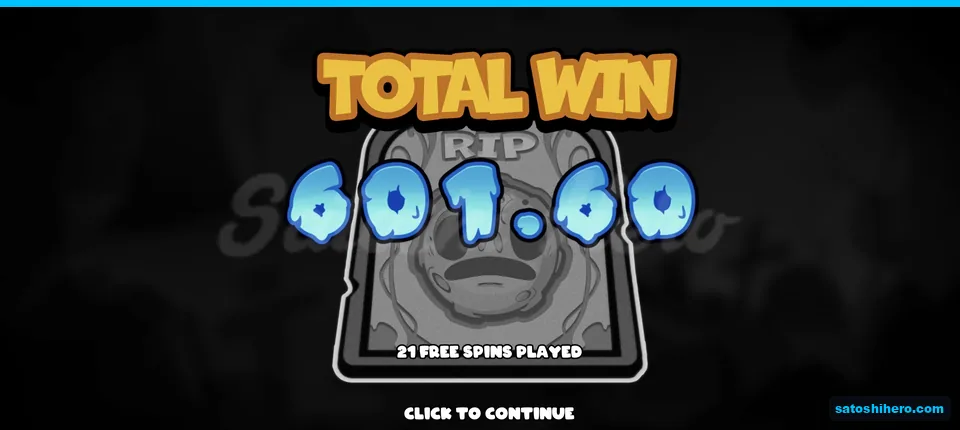 Total win screen shows 601.60