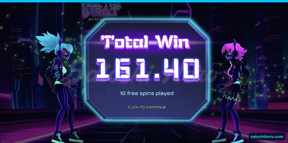 Total win screen shows 161.40