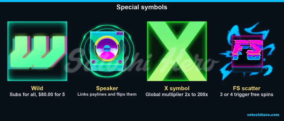 Wild boombox X and scatter symbols