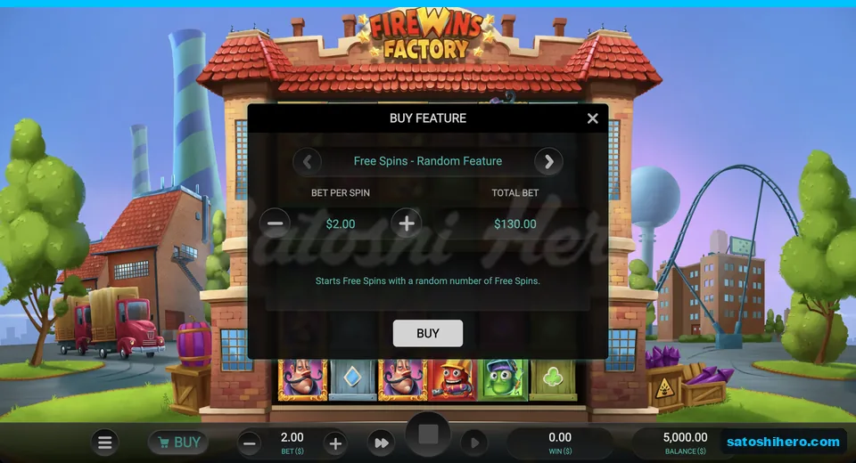 Buy panel showing $130 Random Feature