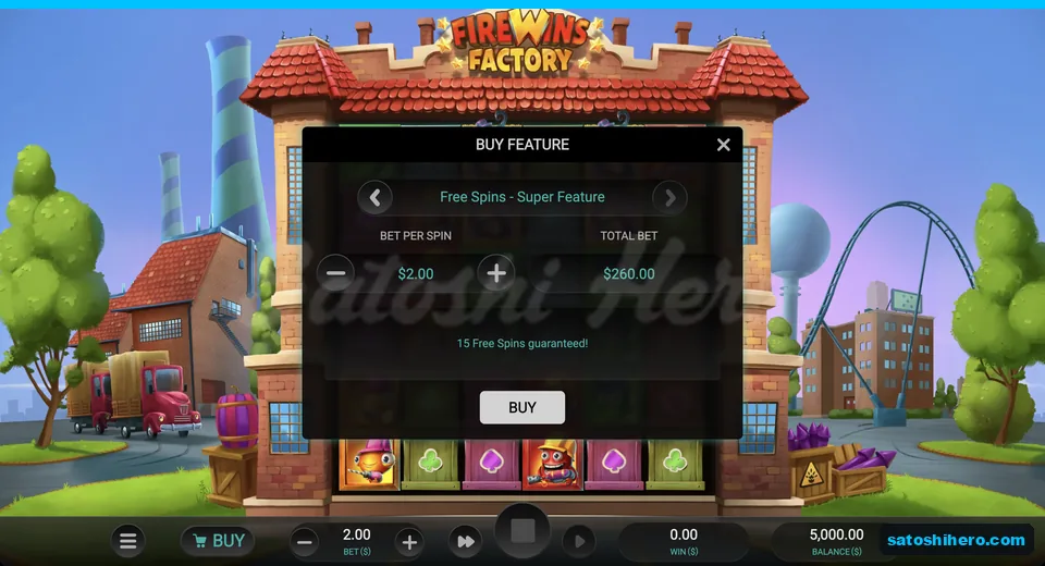 Buy panel showing $260 Super Feature