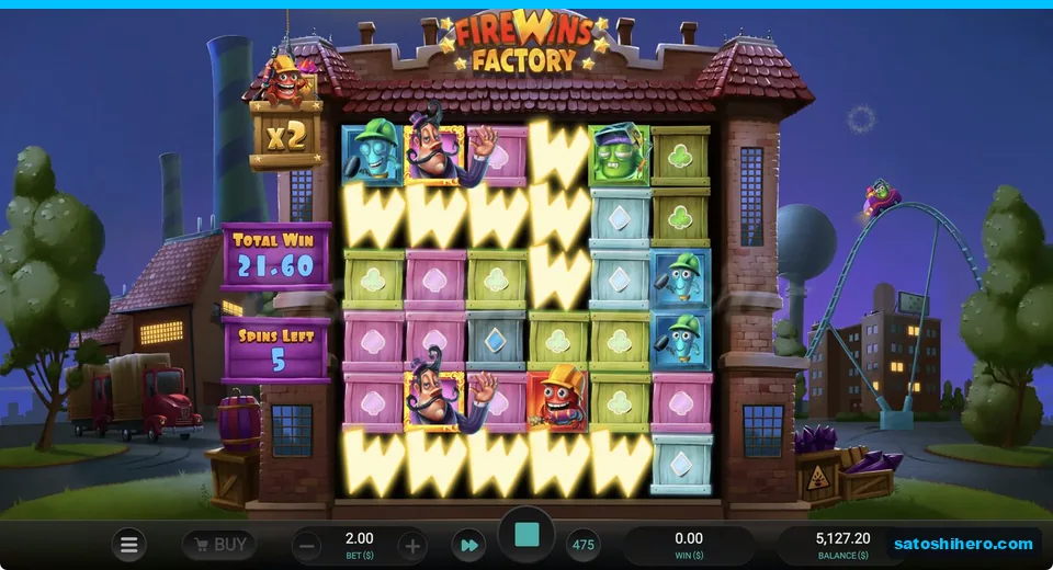 Wild rows with 2x multiplier and $21.60
