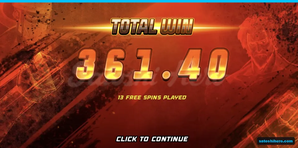 Total Win screen shows 361.40 from free spins