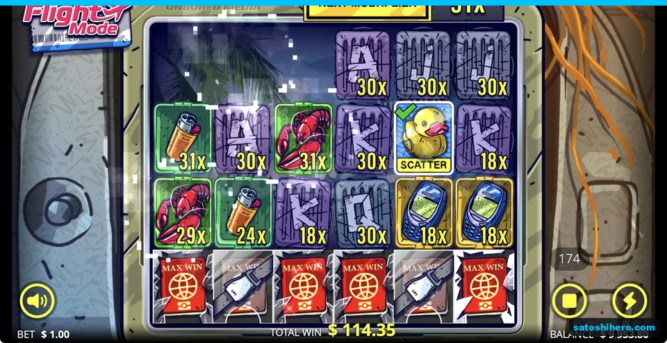Tumble win reaches $114.35 on board