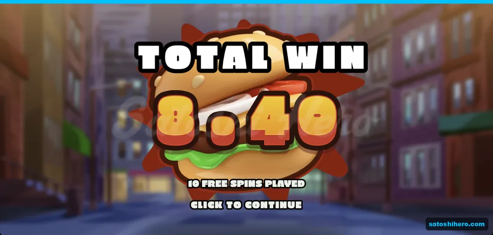 Total win screen shows eight forty