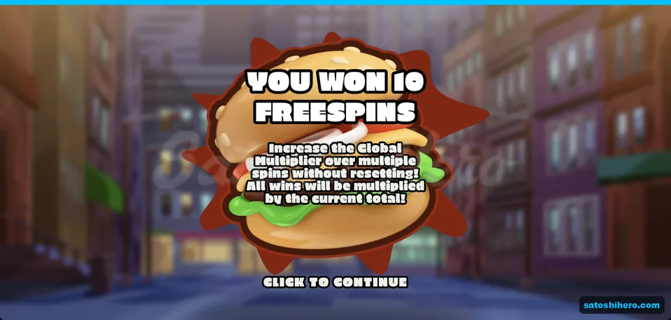 Ten free spins card explains persistent multiplier