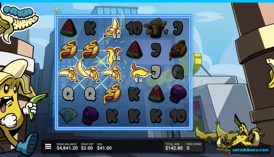Bananas cover rows during forty one dollar spin