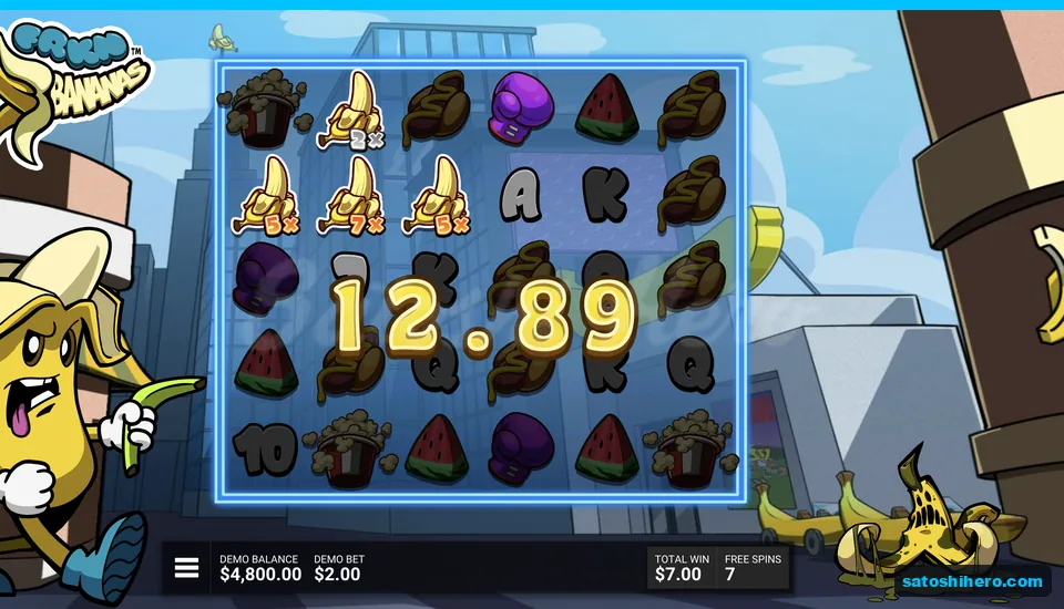 Spreading bananas count twelve dollars eighty nine