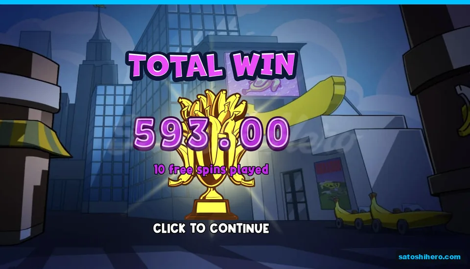 Total win screen shows 593.00