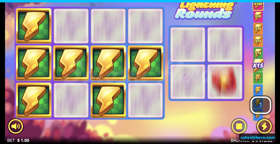 Seven locked bolts with one spin left