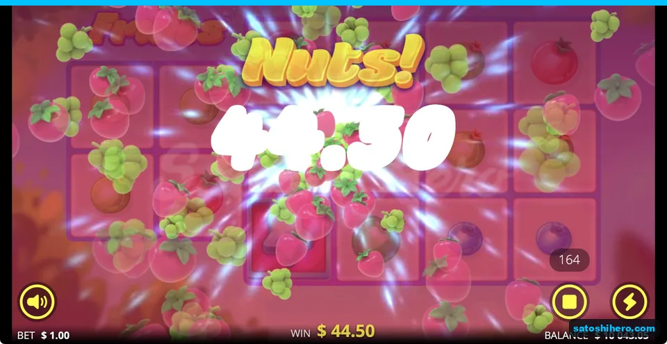 Fruit burst celebrates a $44.50 payout