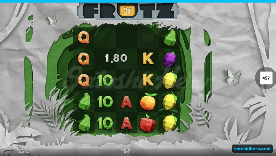 Fruit cluster pays under 3x logo