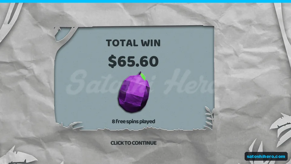 Total win card shows $65.60