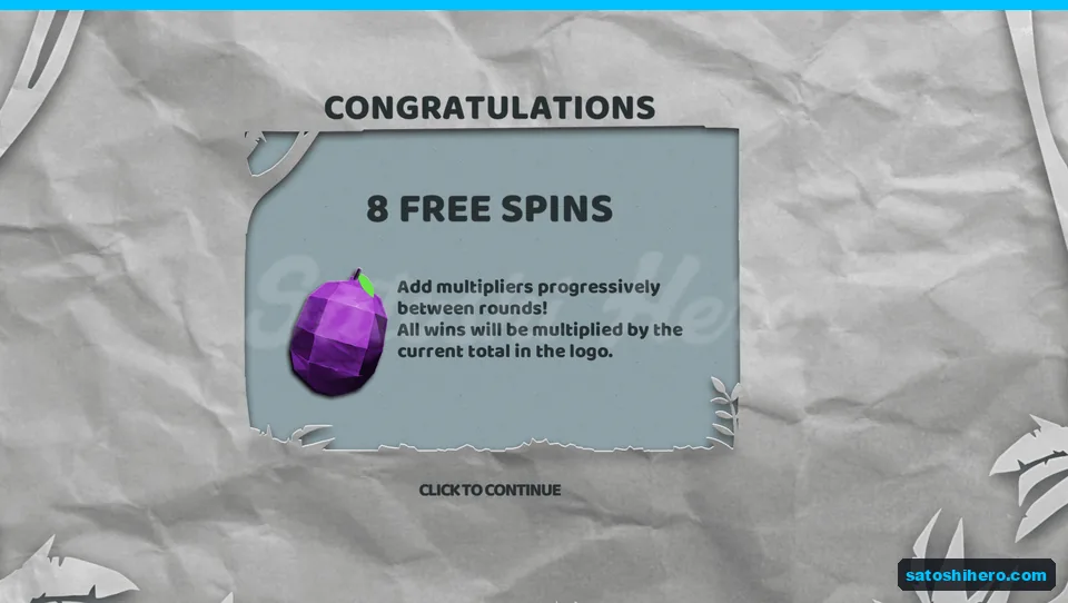 Intro card explains multiplier carryover