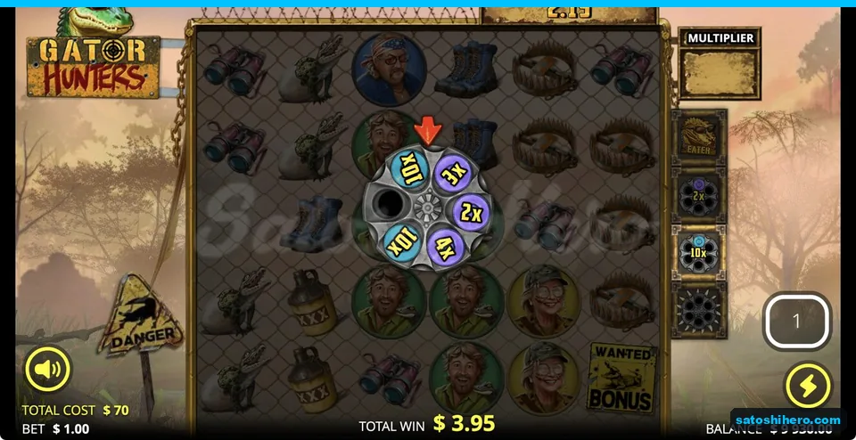 Revolver over dusk swamp with 3.95 total