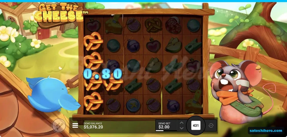 Pretzel cluster pays with dimmed board