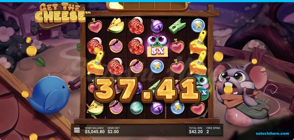 5x frog wild over cheese symbols