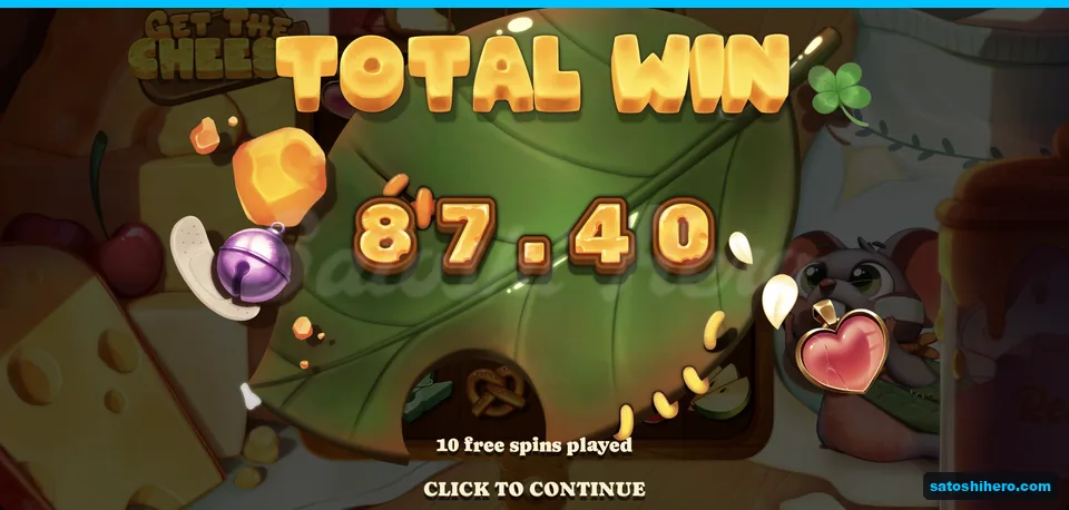 Total win screen shows 87.40
