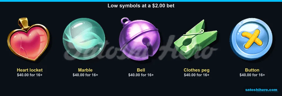 Low trinket symbols share matching payouts