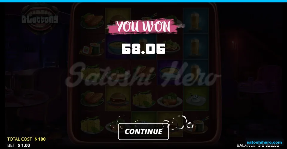 Order Up payout screen shows 58.05 beside buy cost