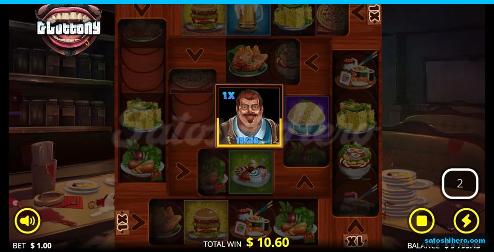 Central diner shows 1x with 10 of 20 collected