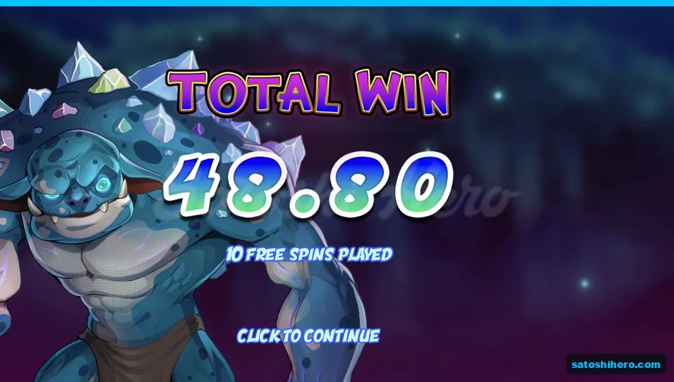 Total win screen shows 48.80