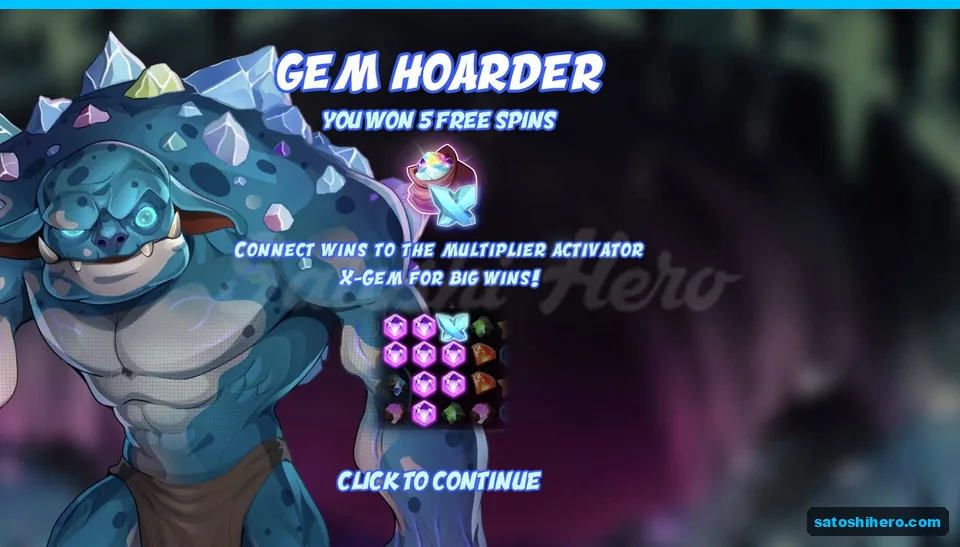 Gem Bag trigger card awards spins