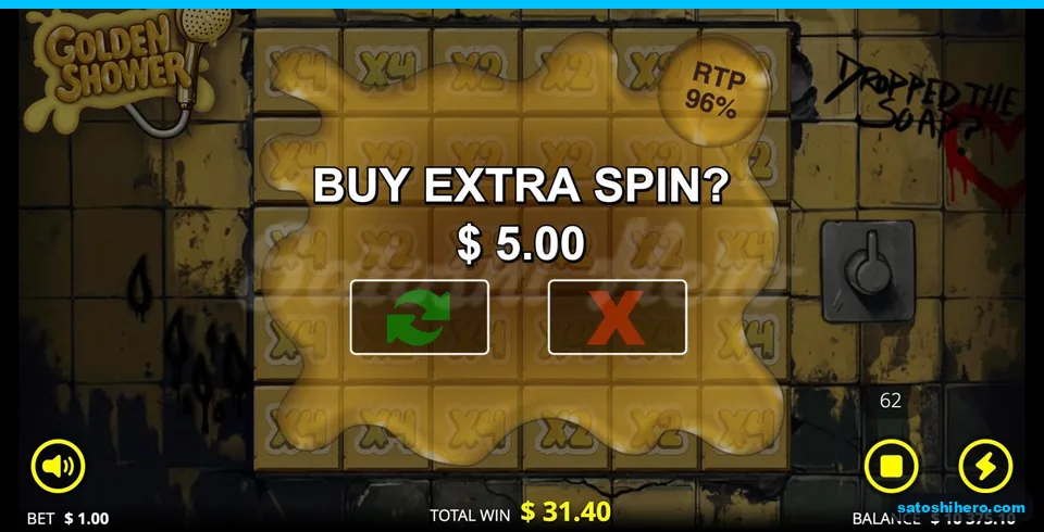 Extra Spin panel offers one more spin