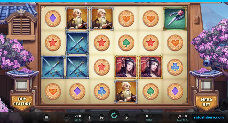 Temple frame around portraits and coins