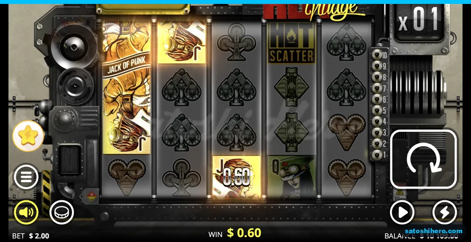 Jack cards light a $0.60 line win
