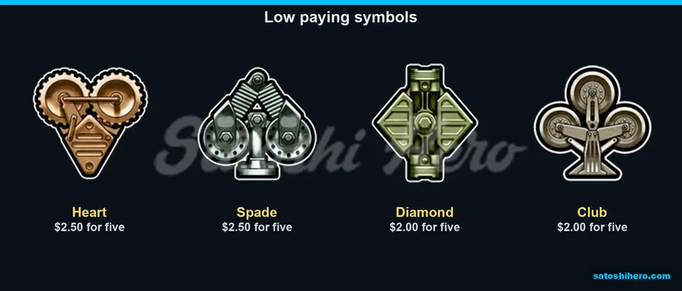 Heart spade diamond and club values