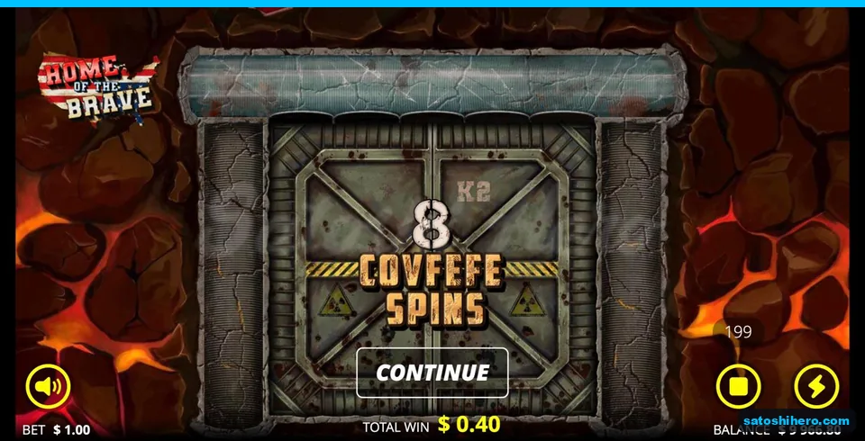 Covfefe Spins door waits for continue